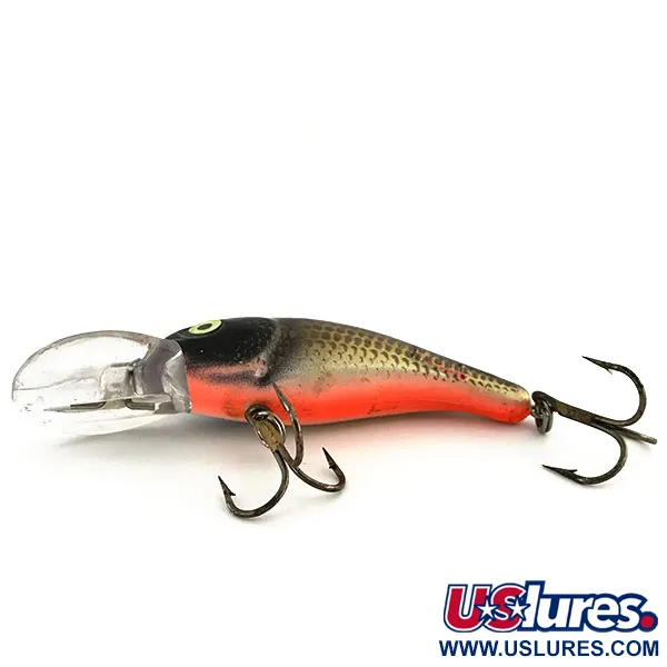Mann's M35 Djupgående Crankbait, Svart Guld Orange, 11g, Rassel, #8970