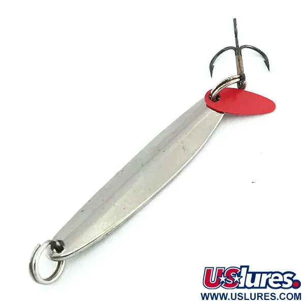 Bay de Noc Swedish Pimple Vertikalpirk, Nickel/Grön, 6g, #9016