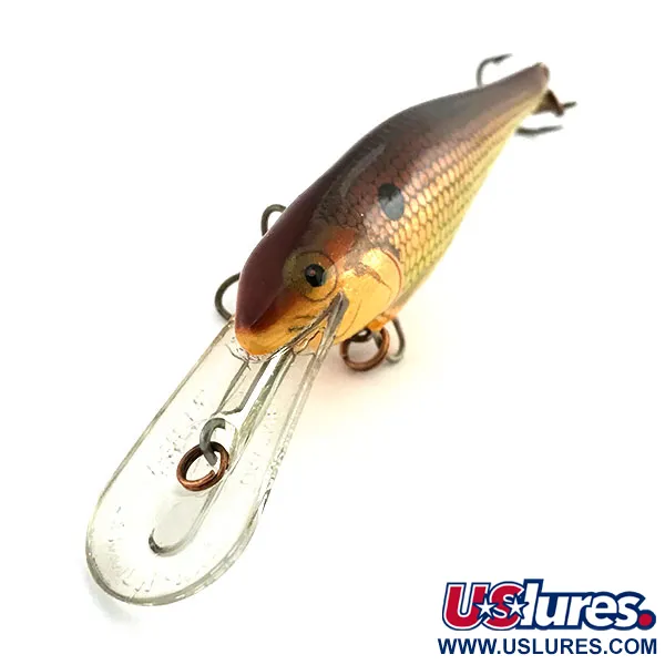 Rapala Shad Rap Deep Runner 07 Wobbler, Guld, 8g, Balsa, #9033