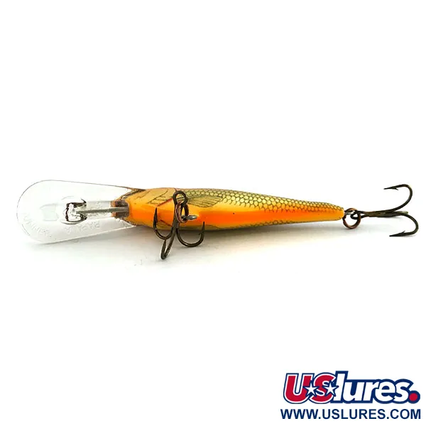 Rapala Shad Rap Deep Runner 07 Wobbler, Guld, 8g, Balsa, #9033