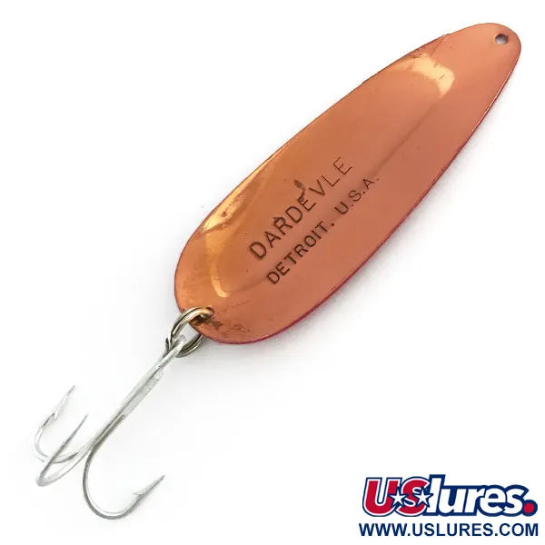 Eppinger Dardevle Skeddrag, Röd/Vit/Koppar, 28g, Kopparrygg, #9048