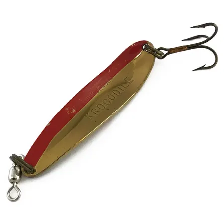 Luhr Jensen Krocodile Die #4 Skeddrag, Mässing / Röd, 14g, UV, #9058