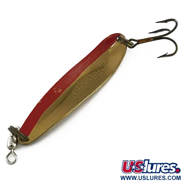 Luhr Jensen Krocodile Die #4 Skeddrag, Mässing / Röd, 14g, UV, #9058