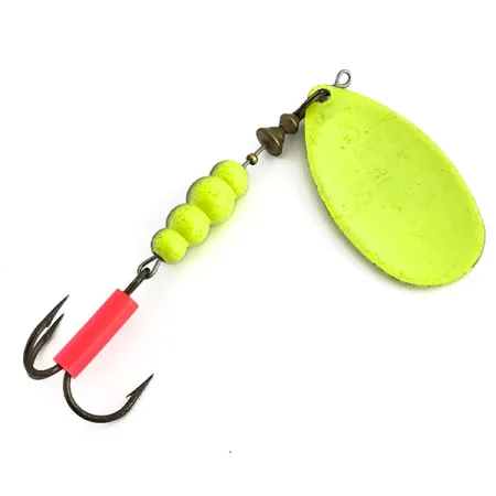 Mepps Aglia 5 Fluo UV Spinnare, Chartreuse, 14g, UV-reaktiv, #9060