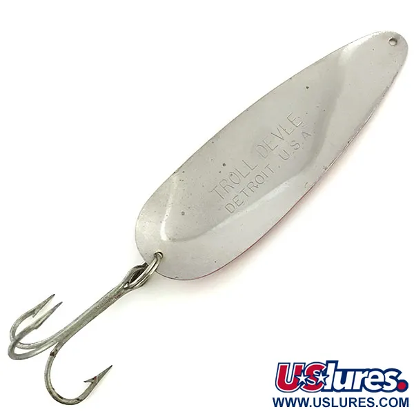 Eppinger Dardevle Trolldevle Skeddrag, Röd/Vit/Nickel, 40g, #9063