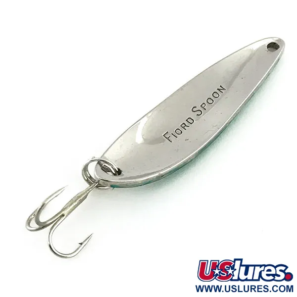 Acme Fiord Spoon Skeddrag, Nickel / Grön, 7g, Vintage, #9066