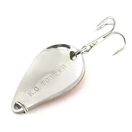 Acme K.O. Wobbler Skeddrag, Nickel / Röd, 7g, Sonic Flipper Tail, #9079