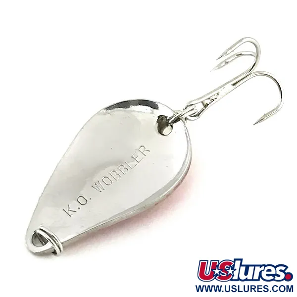 Acme K.O. Wobbler Skeddrag, Nickel / Röd, 7g, Sonic Flipper Tail, #9079