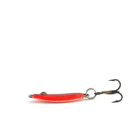 Northland Forage Minnow Jigging Spoon, Röd / Rosa, 3g, Glow, #9083