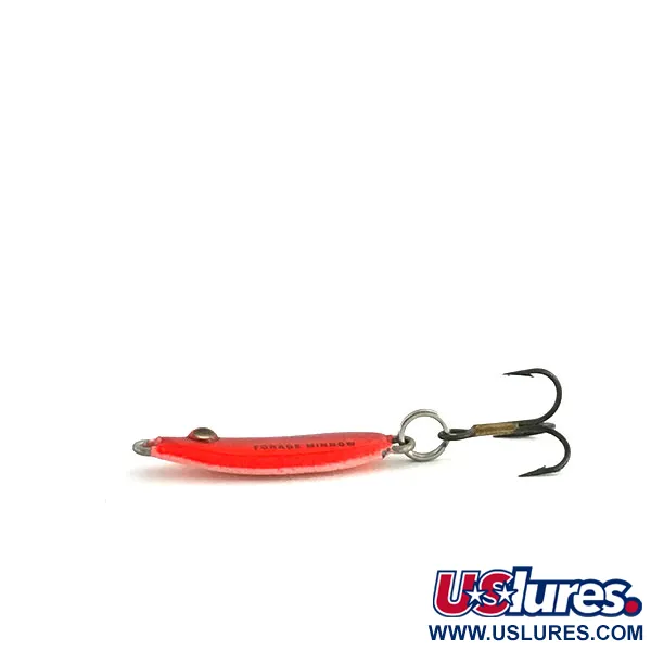 Northland Forage Minnow Jigging Spoon, Röd / Rosa, 3g, Glow, #9083