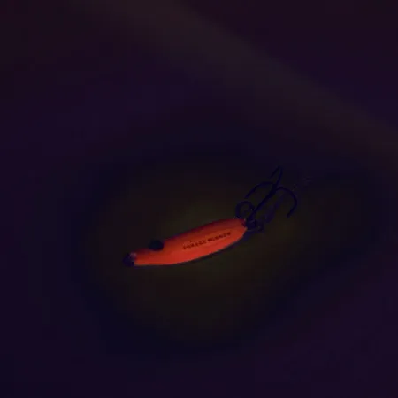 Northland Forage Minnow Jigging Spoon, Röd / Rosa, 3g, Glow, #9083