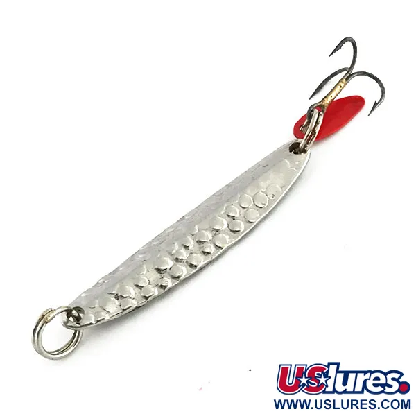 Bay de Noc Swedish Pimple Vertikalpirk, Hamrad Nickel, 6g, #9084