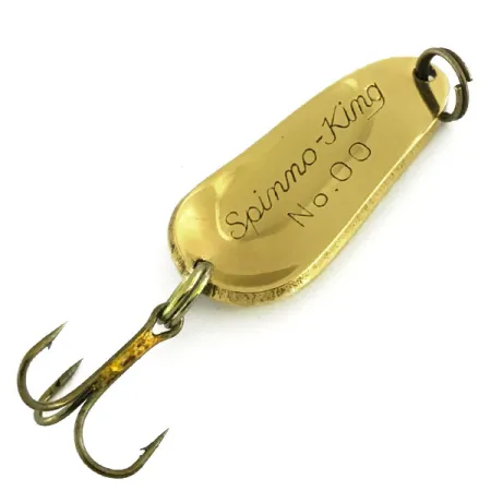 Pecos River Spinno-King 00 Skeddrag, Guld, 7g, Vintage, #9086