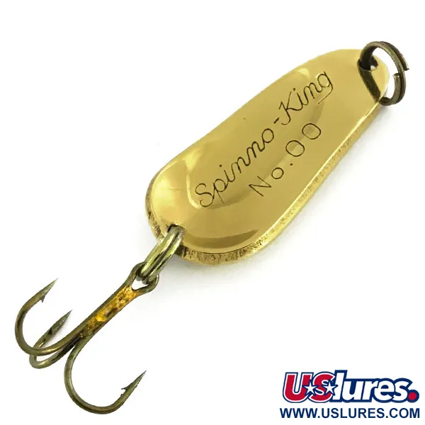 Pecos River Spinno-King 00 Skeddrag, Guld, 7g, Vintage, #9086