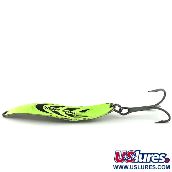 Mepps Syclops 3 Skeddrag, Chartreuse/Silver, 26g, lysande, #9090