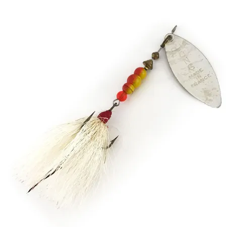 Mepps Aglia Long 3 Dressed Spinnare, Silver, 12g, Bucktail, #9128