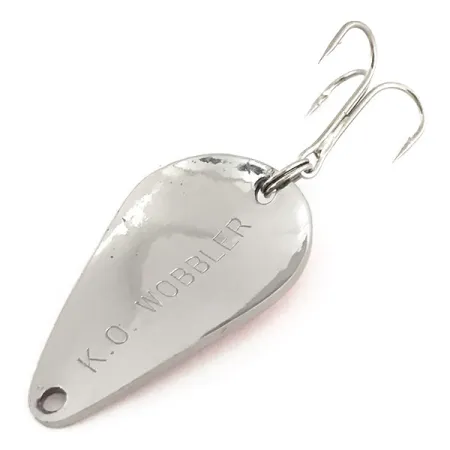 Acme K.O. Wobbler Skeddrag, Nickel / Röd, 14g, High-Flash Finish, #9155