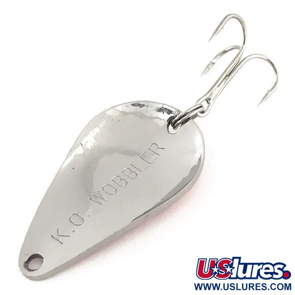 Acme K.O. Wobbler Skeddrag, Nickel / Röd, 14g, High-Flash Finish, #9155