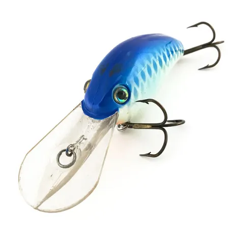 Strike King Pro Model 5XD Crankbait, Blå/Vit, 18g, Djupgående, #9184