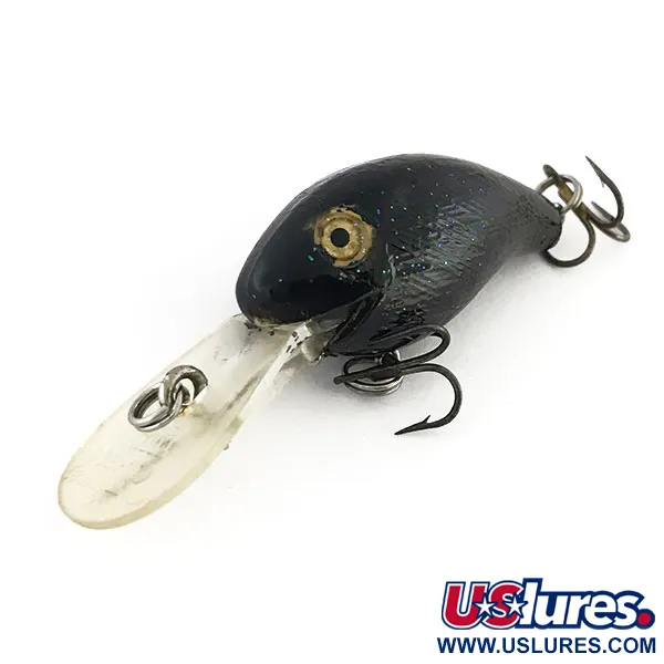 Rebel Deep Teeny R Crankbait, Svart, 7g, Djupgående, #9185