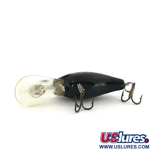 Rebel Deep Teeny R Crankbait, Svart, 7g, Djupgående, #9185