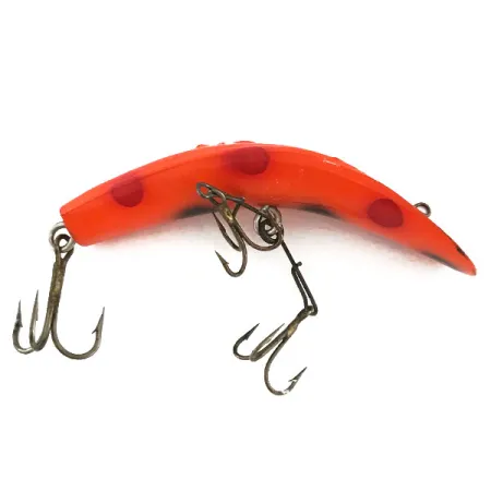Yakima Bait FlatFish X5 Wobbler, Röd/Svart, 7g, Bananform, #9339