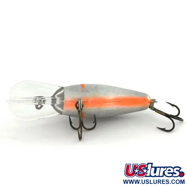 Bandit 200 Djupgående Crankbait, Silver-Orange, 8,5g, Rassel, #9351