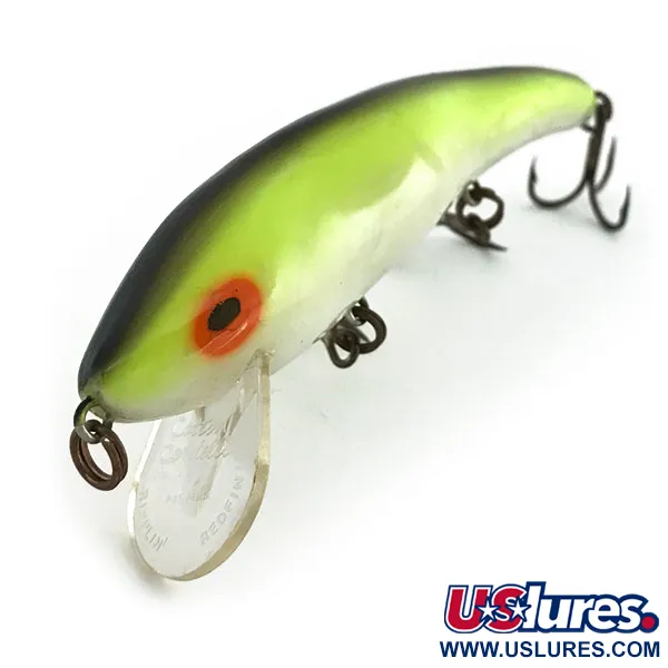 Cotton Cordell Ripplin Red Fin Wobbler, Lime/Pärla, 10.6g, Grund, #9354