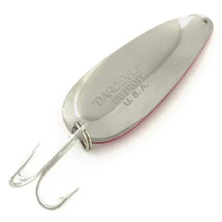 Dardevle Dardevlet Skeddrag, Röd / Vit / Nickel, 21g, Detroit, #9356