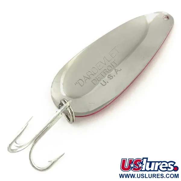 Dardevle Dardevlet Skeddrag, Röd / Vit / Nickel, 21g, Detroit, #9356