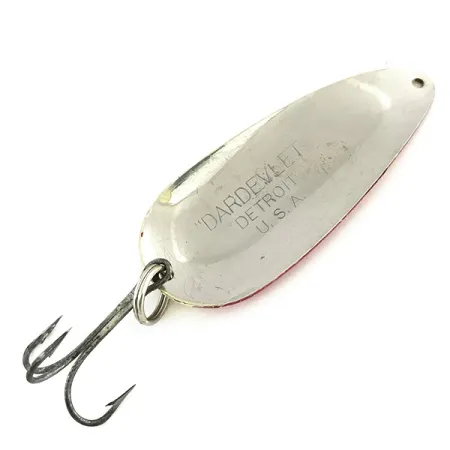 Eppinger Dardevle Dardevlet Skeddrag, Nickel/Röd, 21g, Vintage, #9376
