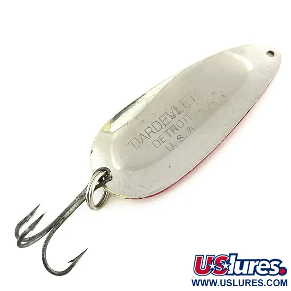 Eppinger Dardevle Dardevlet Skeddrag, Nickel/Röd, 21g, Vintage, #9376