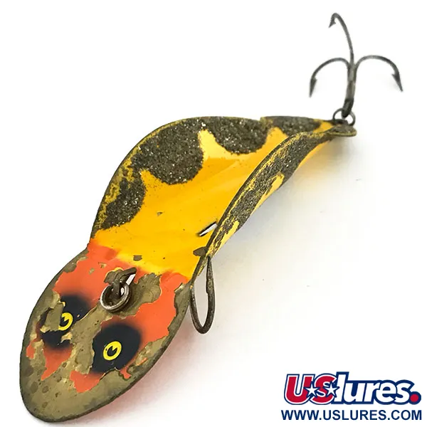 Buck Perry Spoonplug Skeddrag, Gul/Mässing/Röd, 21g, #9390