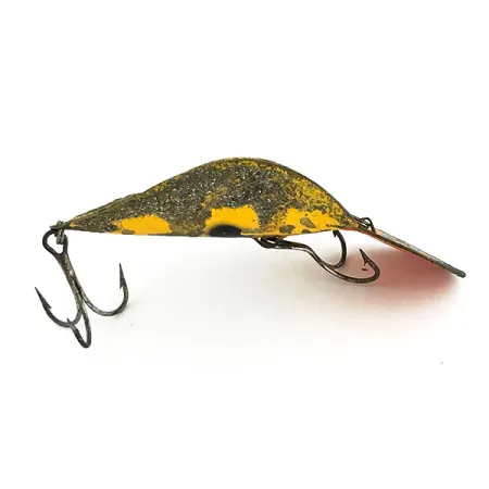 Buck Perry Spoonplug Skeddrag, Gul/Mässing/Röd, 21g, #9390