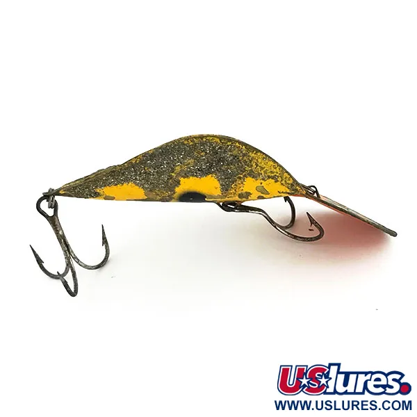 Buck Perry Spoonplug Skeddrag, Gul/Mässing/Röd, 21g, #9390