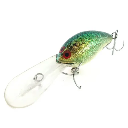 Norman DD22 HD Crankbait, Vit/Grön-glittrig, 28g, Svävande, #9395