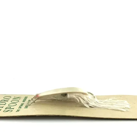 Hydro Lures Weedless Hydro Spoon, Vit / Svart, 14g, Vasskyddat, #9466