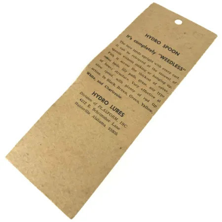 Hydro Lures Weedless Hydro Spoon, Vit/Röd/Grön, 14g, Vasskyddad, #9467