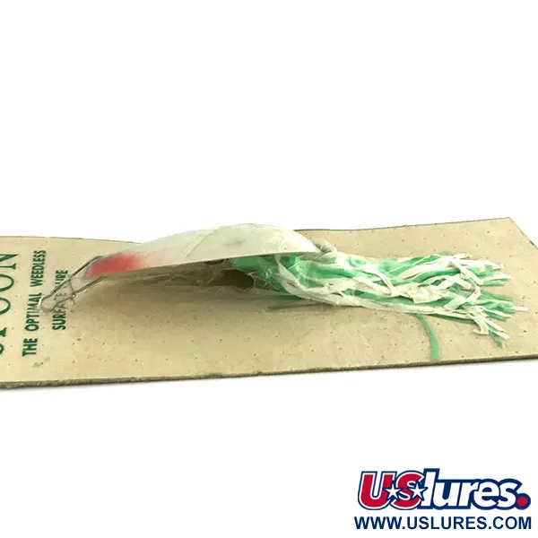 Hydro Lures Weedless Hydro Spoon, Vit/Röd/Grön, 14g, Vasskyddad, #9467