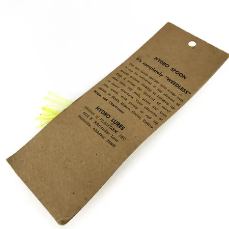 Hydro Lures Weedless Hydro Spoon Skeddrag, Gul/Svart, 14g, #9469