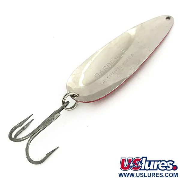 Eppinger Dardevle Skeddrag, Röd/Vit, 28g, Djävulshuvud, #9499