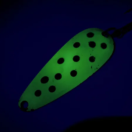 Blue Fox Aqua Spoon Skeddrag, Chartreuse/Svart/Brons, 9g, USA, #9525