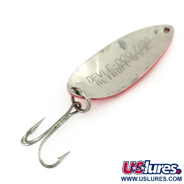 Dardevle Devle Dog 7700 Skeddrag, Röd/Svart/Nickel, 14g, UV, #9532