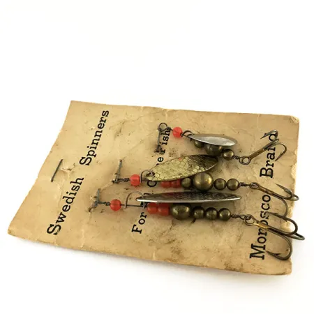 Swedish Swing Morosco Brand Spinnare, Nickel / Mässing, 7g, Vintage, #9539