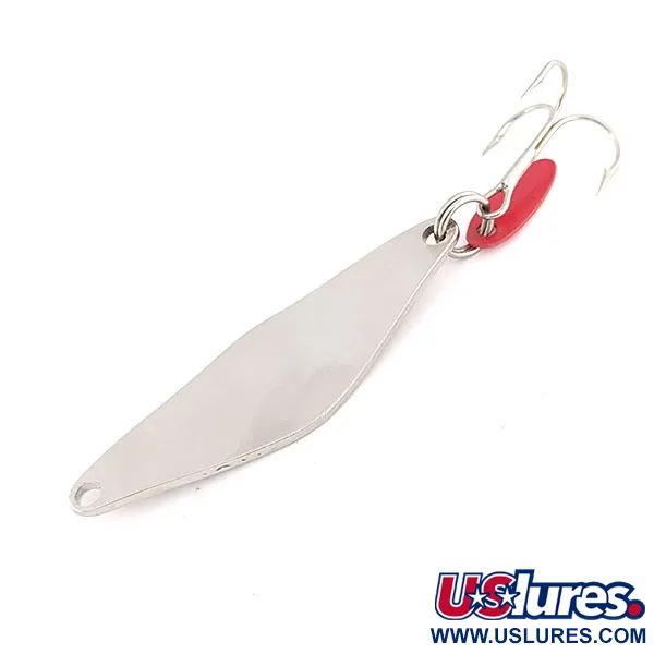 Bay de Noc Do-Jigger Skeddrag, Nickel, 10g, Röd Fena, #9551