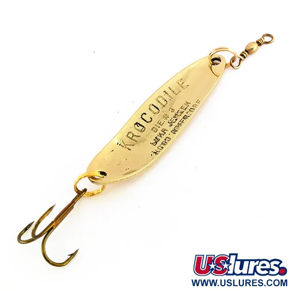 Luhr Jensen Krocodile Die #3 Skeddrag, Guld, 10g, Prismaskala, #9572
