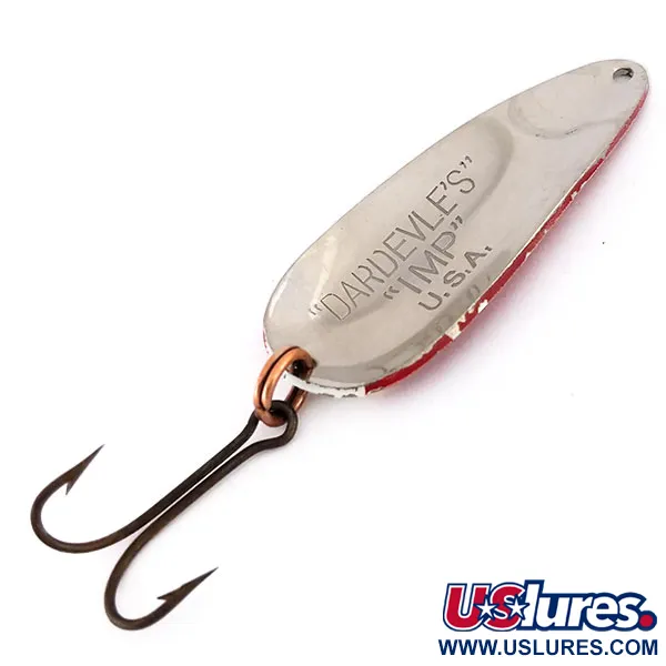 Eppinger Dardevle Imp Skeddrag, Röd / Vit / Nickel, 11g, #9591