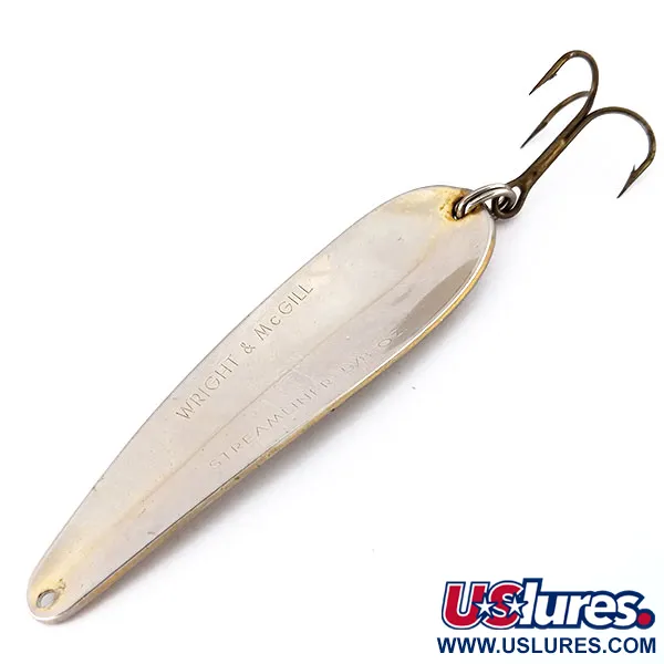 Wright & McGill Streamliner Skeddrag, Nickel, 18g, Vintage, #9602