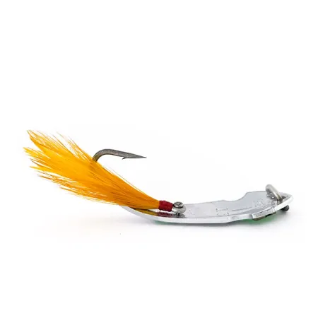 Tony Accetta Pet Spoon 13 Skeddrag, Nickel/Grön, 5g, Fjäder, #9609