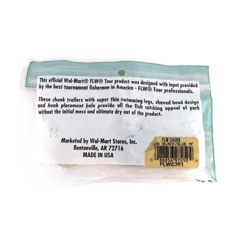 Wal Mart FLW Chunk Jigg, Svart / Blå, 7,5cm, Trailer, #9621